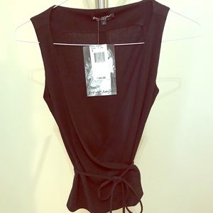 Vintage Betsey Johnson Sleeveless Wrap Shirt